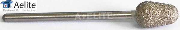 A+Elite BUD Diamond Nail Bur Drill Bit Podiatry Chiropody Pedicure Stainless Steel 3/32"