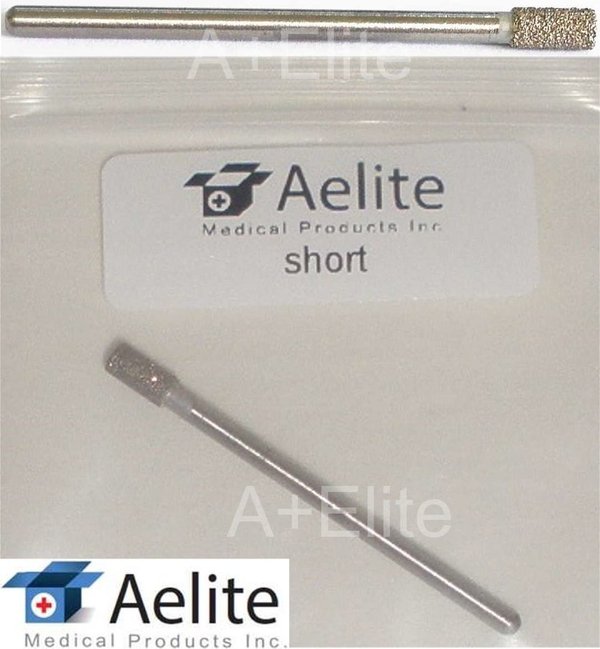 A+Elite SMALL OLIVE Diamond Bur Podiatry Chiropody Pedicure Nail Drill Bit Stainless Steel
