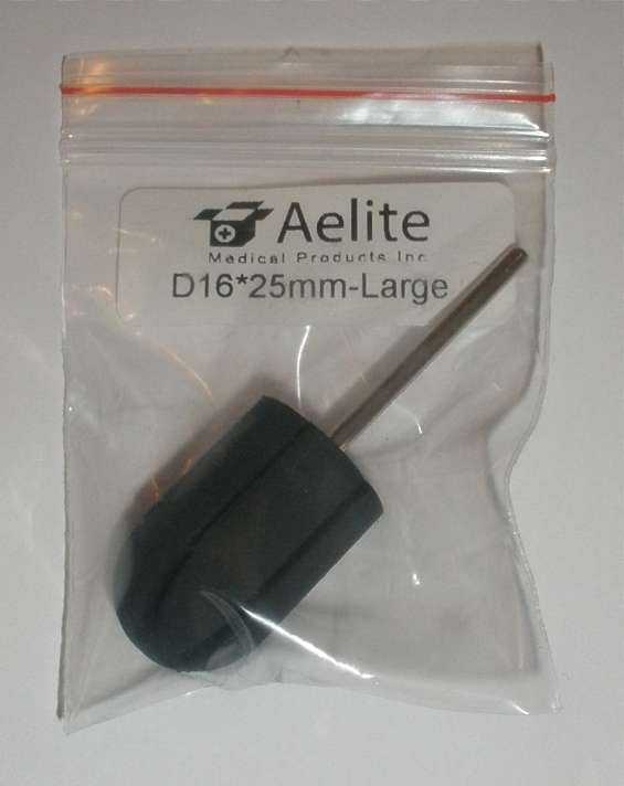 A+Elite Nail Rubber Mandrel Drill Bit For Manicure Pedicure Sanding Caps 3/32" D16*25mm - Large