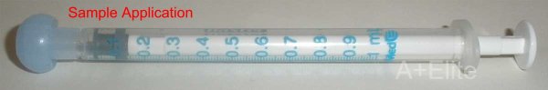 BAXTER BAXA ExactaMed Oral Syringe Liquid Medication Drug Dose Dispenser 1cc/1mL 100/PK Clear