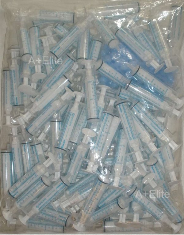 BAXTER BAXA ExactaMed Oral Syringe Liquid Medication Drug Dose Dispenser 10cc/10mL 100/PK Clear