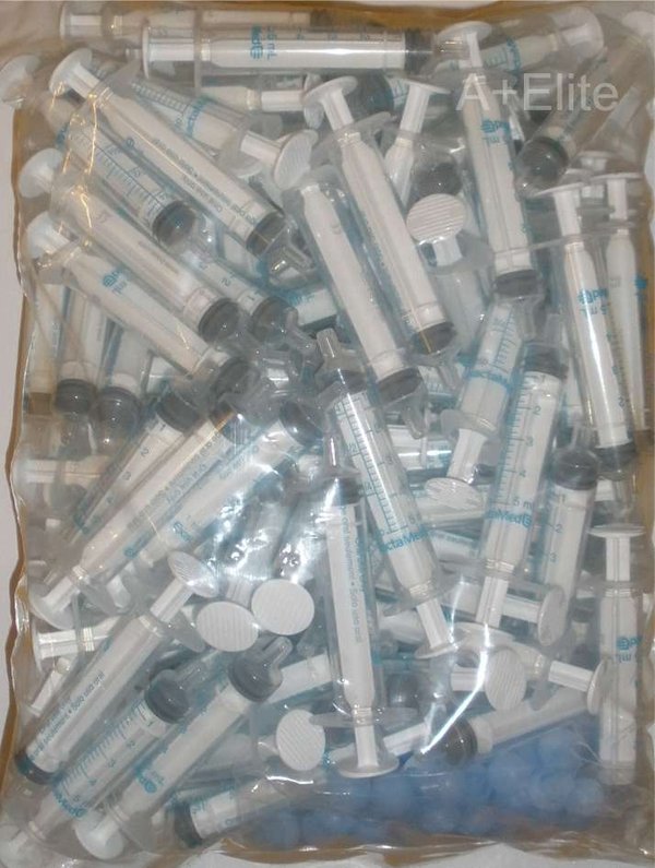 BAXTER BAXA ExactaMed Oral Syringe Liquid Medication Drug Dose Dispenser 5cc/5mL 100/PK Clear