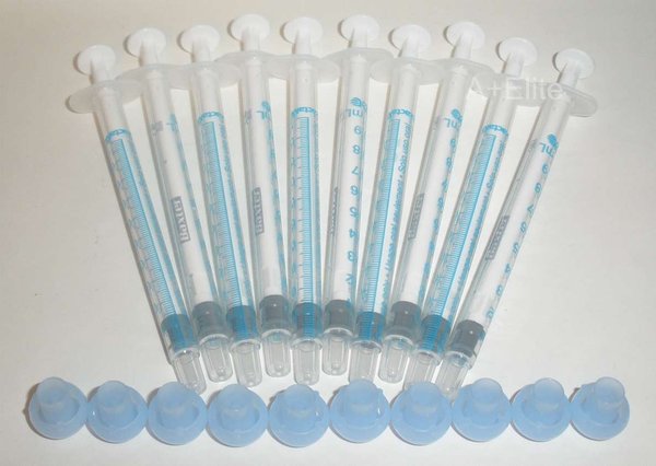 BAXTER BAXA ExactaMed Oral Syringe Liquid Medication Drug Dose Dispenser 1cc/1mL 10/PK Clear