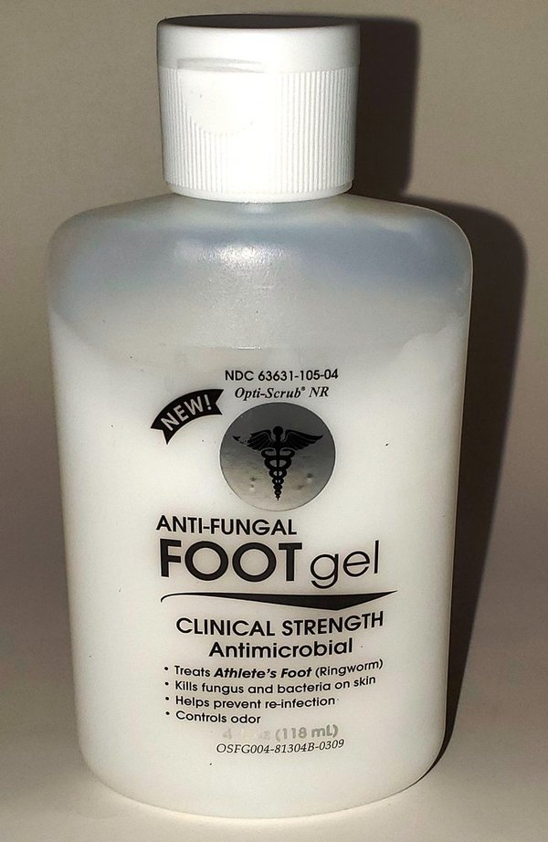 OPTI-SCRUB NR Anti-Fungal Antimicrobial Antiseptic Foot Sanitizer Gel 4oz VIONEX No Rinse