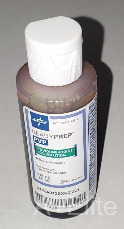MEDLINE ReadyPrep PVP Povidone Iodine 10% Betadine Prep Solution 2oz 59mL MDS093940